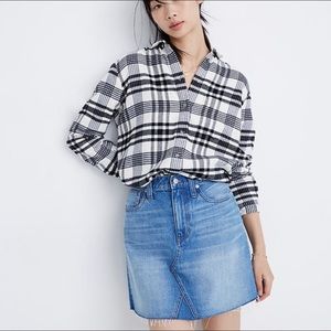 SOLD Madewell Regid Demin A-Line Mini Skirt 26